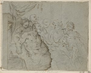 ソクラテスの死(?) 作： Giambattista Langetti