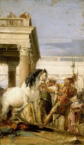 アレクサンダーはブチェファルスを飼いならす 作： Giambattista Tiepolo