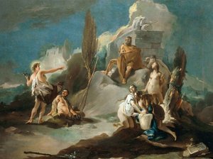 アポロとマルシュアス、 作： Giambattista Tiepolo