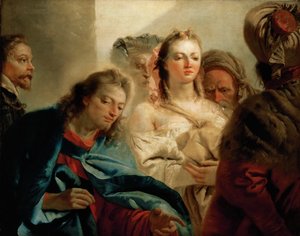 キリストと姦淫の女 作： Giambattista Tiepolo