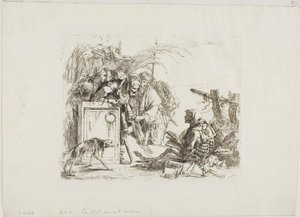 カプリッチより死を与える謁見 作： Giambattista Tiepolo