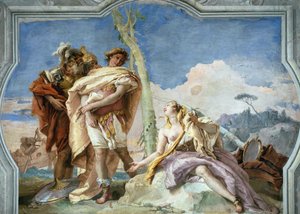 アルミーダを捨てるリナルド、1757年。 作： Giambattista Tiepolo
