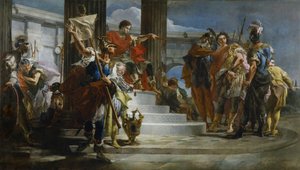 スキピオ解放マッシバ 作： Giambattista Tiepolo