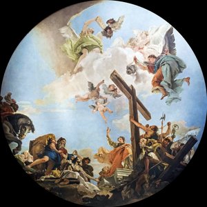 真の十字架の発見、c。 1745年。 作： Giambattista Tiepolo