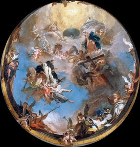聖ドミニクの栄光、1738年頃。 作： Giambattista Tiepolo
