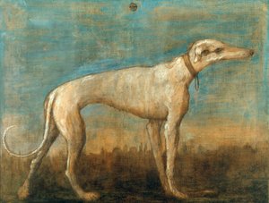 イタリアのサイトハウンド、c。 1793年。 作： Giambattista Tiepolo
