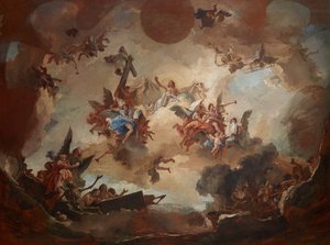 最後の審判、1730 年代から 1740 年代。 作： Giambattista Tiepolo