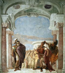 アキレスの怒り、1757年。 作： Giambattista Tiepolo