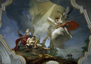 イサクの犠牲、1728年頃。 作： Giambattista Tiepolo