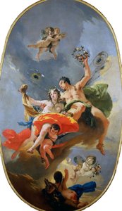ゼファーとフローラの勝利、1735年頃。 作： Giambattista Tiepolo