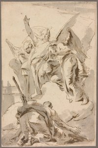 アブラハムに現れる3人の天使 作： Giambattista Tiepolo
