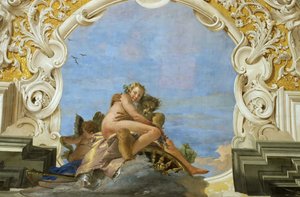 時間は美しさを誘拐します プルート 誘拐するペルセポネ、1746年頃。 作： Giambattista Tiepolo