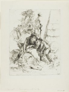スケルツィより 二人の魔術師と二人の少年 作： Giambattista Tiepolo