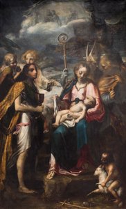 聖母子と受難の神秘 作： Giambattista Tinti