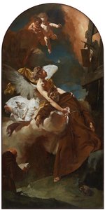 エクスタシーのアッシジの聖フランシス、c。 1729。 作： Giovanni Battista Piazzetta
