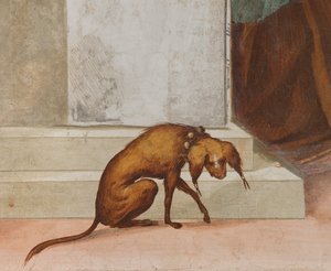 中央身廊、北側第5スパン、神殿への奉納、ジャン・フランチェスコ・ベンボ 作： Gian Francesco Bembo