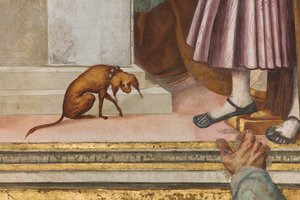 中央身廊、北側第5スパン、神殿への奉納、ジャン・フランチェスコ・ベンボ 作： Gian Francesco Bembo