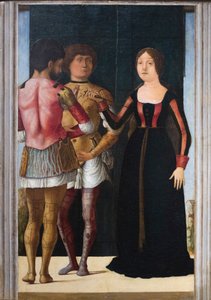 ブルータス、ルクレティアとコラティヌス 1490年頃 パネルに油彩、テンペラ 作： Gian Francesco de