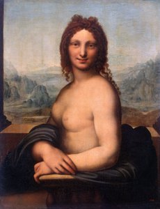 「裸婦の肖像」 (Mona Vanna or monna) Gian Giacomo Caprotti (Salai) 作 (1480-1524) エルミタージュ美術館、サンクトペテルブルク