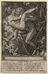 1527年のペリノデルヴァガの後の木星とムネモシュネ 作： Gian Jacopo Caraglio