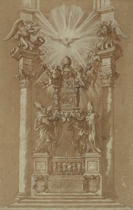サン・ピエトロの「カッテラ」の研究 作： Gian Lorenzo (studio of) Bernini