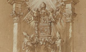 サン・ピエトロの「カッテラ」の研究 作： Gian Lorenzo (studio of) Bernini