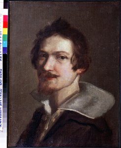 「自画像」 ベルニーニとして知られるジャンロレンツォ ベルニーニ (1598-1680) による絵画、1630 年頃 セルプホフ、国立歴史美術館 作： Gian Lorenzo Bernini