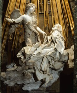 イタリア、ローマ、サンタ・マリア・デッラ・ヴィットリア教会、アビラの聖テレサのエクスタシー 作： Gian Lorenzo Bernini