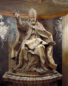 教皇ウルバン8世 ジャン・ロレンツォ・ベルニーニ（1598-1680）とアシスタントによる大理石の作品 作： Gian Lorenzo Bernini