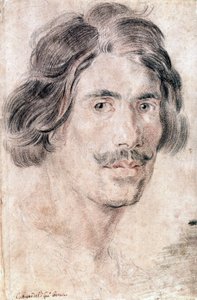 イタリアの彫刻家、画家、建築家であるジャン・ロレンツォ・ベルニーニ（ベルニン）（1598 - 1680）の自画像。ローマの国立文化財保護委員会（Gabinetto Nazionale delle Stampe）が所蔵しています。 作： Gian Lorenzo Bernini