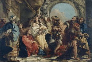 キリストと姦淫の女（油彩・キャンバス） 作： Giandomenico (1727 1804) Tiepolo