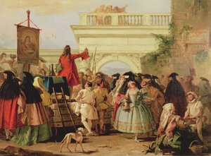 The Charlatan 作： Giovanni Domenico Tiepolo