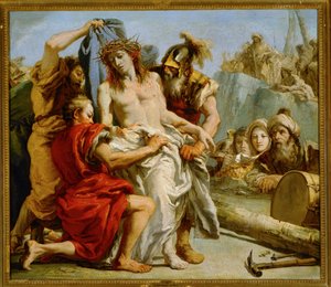 キリストの受難衣を引き裂く 作： Giandomenico (1727-1804) Tiepolo