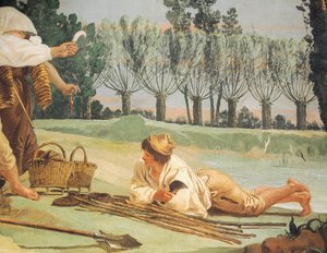 ジャンドメニコ・ティエポロ作（1727-1804）、フレスコ画、細部、ヴィラ・ヴァルマラーナ・アイ・ナーニ、ヴィチェンツァ 作： Giandomenico (1727 1804) Tiepolo