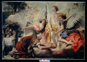 アブラハムと三人の天使 作： Giovanni Domenico Tiepolo