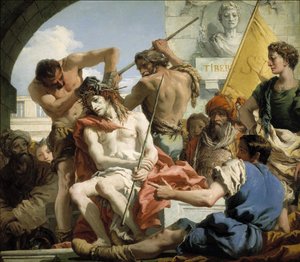 いばらの冠を戴いたキリスト、1772年 作： Giovanni Domenico Tiepolo