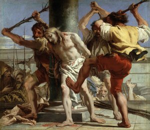 柱に立つキリスト、1772年 作： Giovanni Domenico Tiepolo