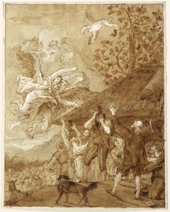 羊飼いの受胎告知 作： Giovanni Domenico Tiepolo