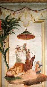 1757年フォレステリアのチャイニーズルームからのマンダリンウォーク