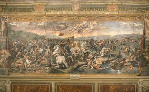 ミルビアン橋の戦い、1517年から1524年 作： Gianfrancesco Penni