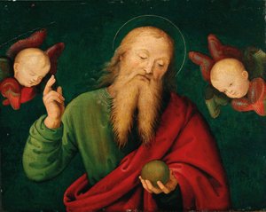 父なる神と天使たち、c. 1510年。 作： Giannicola di Paolo