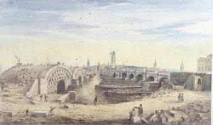 旧ロンドン・ブリッジに並んで新ロンドン・ブリッジを建設