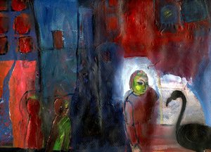 ブラックフラミンゴ、2016、 作： Gigi Sudbury