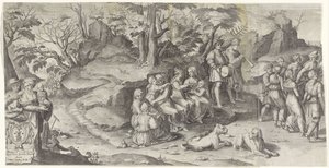 イサクとリベカの結婚（1ページ） 作： Gijsbert Van Veen