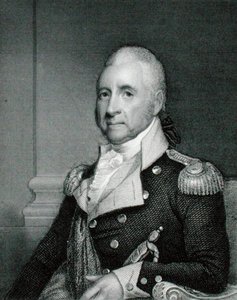 ジョン・ブルックス少将（1752-1825）ジェームズ・ヘリング（1794-1867）の原画をもとにアッシャー・ブラウン・デュラン（1796-1886）が彫刻（エングレーヴィング）。 作： Gilbert (after) Stuart