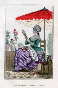 花売り、18世紀1882年から1884年。 作： Gilbert