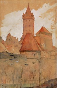 市壁からの塔、ニュルンベルク 作： Gilbert Cass