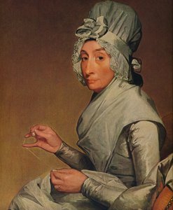 「キャサリン・ブラス・イェーツ夫人リチャード・イェーツ」、1793-1794 作： Gilbert Charles Stuart