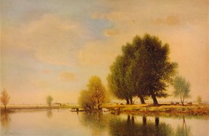 セーヌ川で、c1885、1938 作： Gilbert Munger