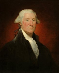 ジョージ・ワシントン（ヴォーンの肖像） 作： Gilbert Stuart